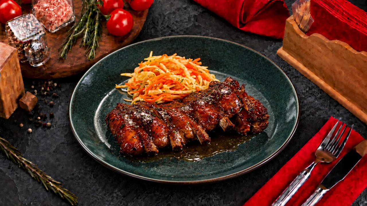 Свиные рёбра — BBQ / Медовые